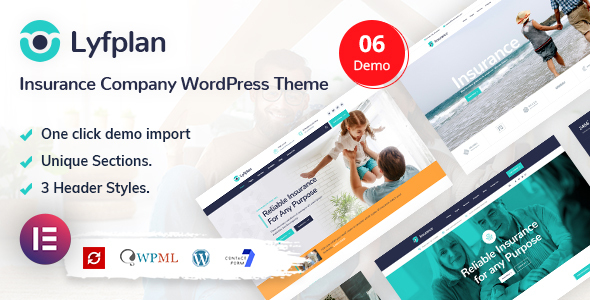 Unlock the Potential of Your Website with Lyfplan Insurance WordPress Theme The Lyfplan Insurance WordPress Theme is designed to make your insurance website look professional and function seamlessly. Whether you're just starting your insurance business or revamping an existing site