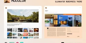 A template for professional architects is the ideal solution to show personal projects. That is why we created the MODULOR theme for WordPress