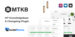 MT Knowledgebase plugin by ModelTheme is the latest easy to use Changelog and Knowledge Base plugin for WordPress. Compatible with Elementor  WPBakery. With the help of this plugin