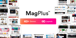 MagPlus = Blog/Magazine/News/Review and more (40+ demos) + AMP (5x faster loading in mobile) + Custom cache system (2.4x faster) + GDPR Compliant + AdSense + WPML (translation ready) + RTL (Arabic