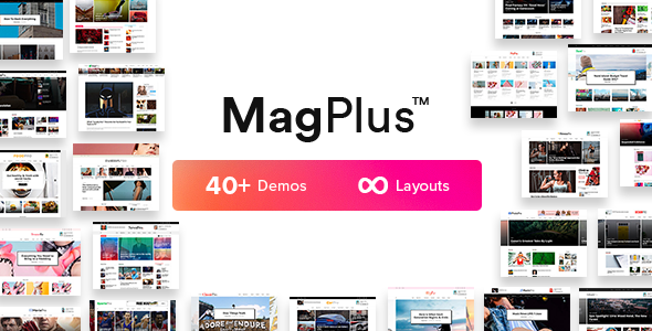 MagPlus = Blog/Magazine/News/Review and more (40+ demos) + AMP (5x faster loading in mobile) + Custom cache system (2.4x faster) + GDPR Compliant + AdSense + WPML (translation ready) + RTL (Arabic