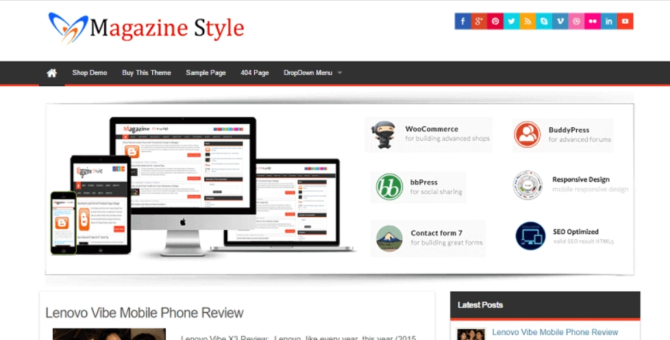 Magazine Style theme is the best WordPress style theme for your personal and business purposes. With full features for SEO optimization