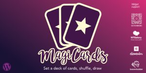 MagiCards is a WordPress plugin to display some random cards on the table. Select a deck of cards in the same way you would do for a WordPress gallery