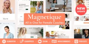 Magnetique – Coaching  Online Courses WordPress Theme: Elevate Your Online Coaching Business If you're in the coaching business or looking to offer online courses