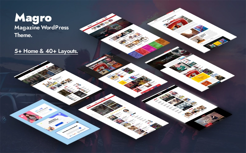 Magro – News Magazine  Blog Responsive WordPress Theme is a large magazine  blog theme created especially for blog and magazine business. Whether you’re into News/Magazine or any category like Blogs