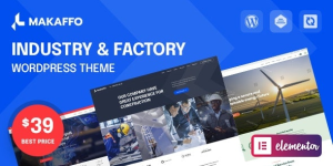 Makaffo is a business WordPress theme designed specifically for Industry