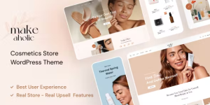 Makeaholic is a cosmetics and beauty WooCommerce store WordPress theme built with Elementor – the world’s leading page builder. Makeaholic offers users 6+ stunning homepages