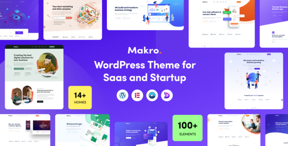 Makro is a creative WordPress theme designed  built for saas