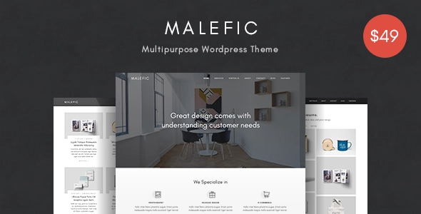 Discover Malefic: the ultimate WordPress Theme for artists