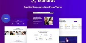 Manarat - Creative Responsive WordPress Theme. every company needs to have a website. For businesses that want to save on the web development process