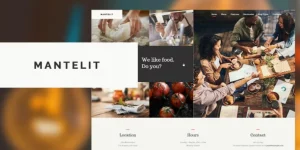 Mantelit Restaurant is a modern and creative responsive WordPress Theme suitable for any business operating in the restaurant and food industry. With Mantelit you can create restaurants