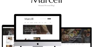 Stylish Personal Blog WordPress Theme with Elementor Marcell is a modern