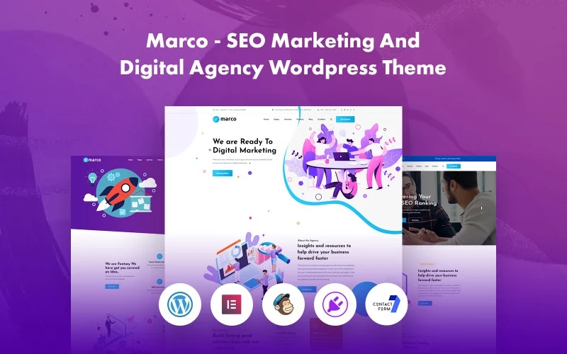 Why Marco? It has awesome and clean design dedicated to marketing services like SEO