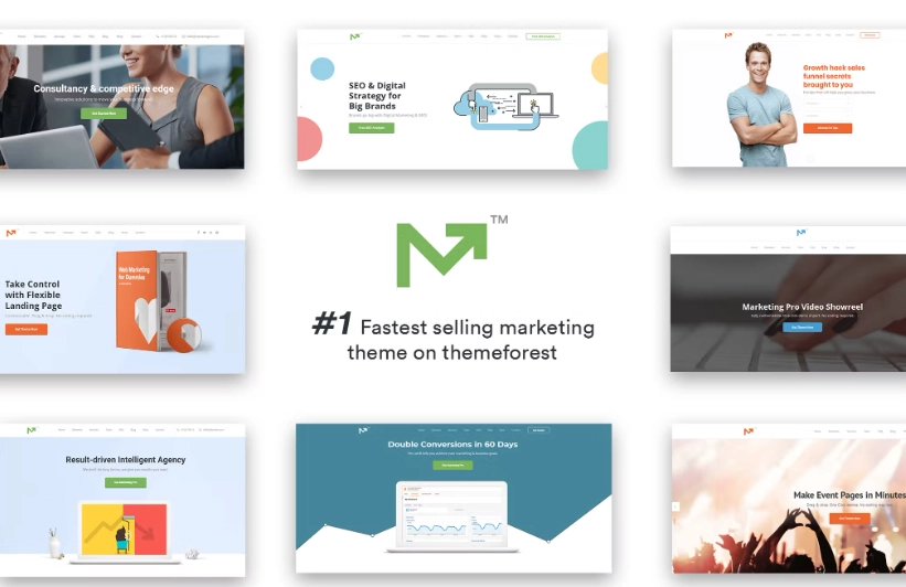 Marketing Pro is an All-purpose Marketing WordPress theme designed specifically for digital/online marketers