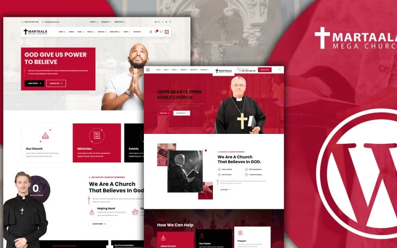 Martaala Religious Church WordPress Theme was designed and developed with the help of an active pastor to make sure that we have cover all the features which a church could use to increase donations