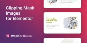 Transform your website with Masker – Clipping Mask for Elementor! This user-friendly widget offers 30+ preset masks