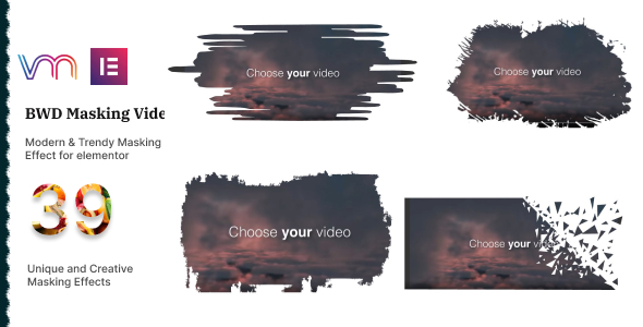 Add stunning video masks to your Elementor pages effortlessly! Access the Masking Video Addon via Bevaultx to elevate your WordPress design.