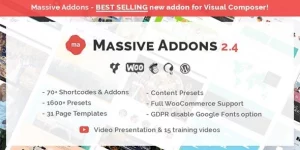 Unlock limitless design potential with Massive Addons for WPBakery! Featuring 1700+ presets and 70+ shortcodes