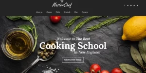 Master Chef is a stylish WordPress theme tailor-made for a cooking school. Since it is customizable and easy to use