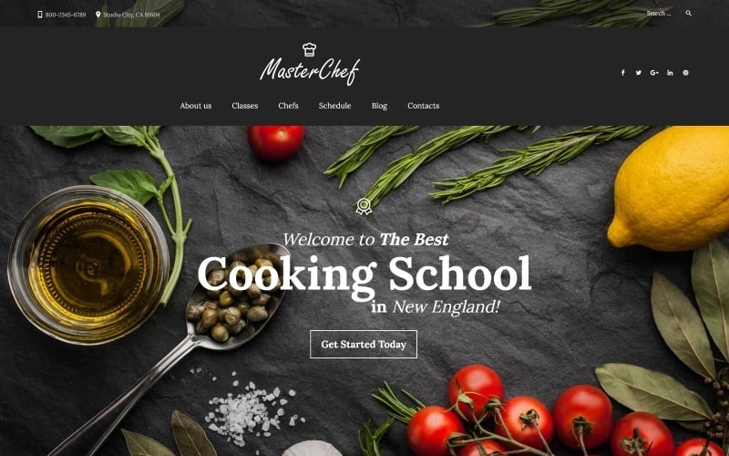 Master Chef is a stylish WordPress theme tailor-made for a cooking school. Since it is customizable and easy to use