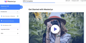 Masteriyo PRO empowers you to create and sell online courses effortlessly. With customizable templates