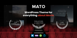 Elevate your movie studio's website with Mato WordPress Theme – responsive