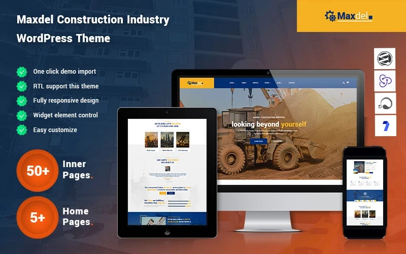 Maxdel is a construction industry WordPress theme. Maxdel Construction Industry WordPress Theme is a powerful website-building tool that will help you build a website in minutes. The theme features a fully responsive layout and includes three different layouts that you can easily customize. The theme also includes more than 90…