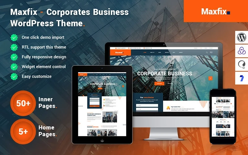 Maxfix is a new corporate business WordPress Theme. Maxfix is a new and creative business theme. Maxfix has any section and huge functionality. Maxfix support any device and media device. Maxfix fully responsive. Maxfix make by world's latest page builder. we make many custom elements for the maxfix theme. anyone…