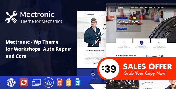 Mectronic is a modern and good looking WP Theme