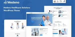 Medeno is a healthcare solution WordPress theme. Medeno theme is a complete solution for Healthcare Providers