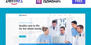 The free medical doctor WordPress theme appears as a real treasure for any medical center! It contains a wide variety of eye-catching sections and blocks