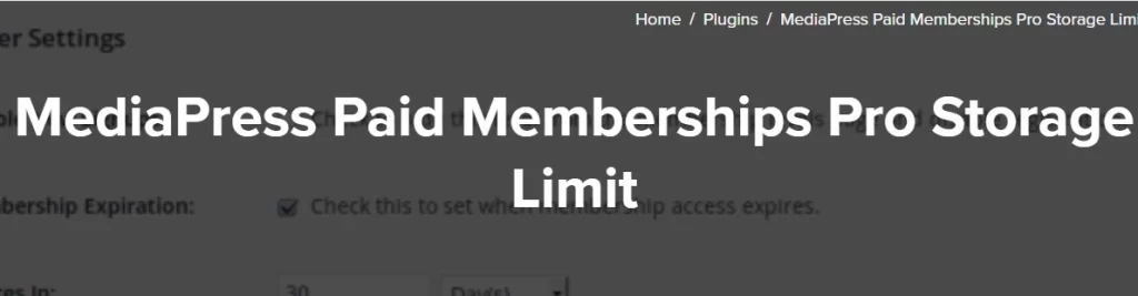 Unlock tailored storage solutions with MediaPress – Paid Memberships Pro Storage Limit! This plugin empowers site admins to set user storage limits based on membership levels