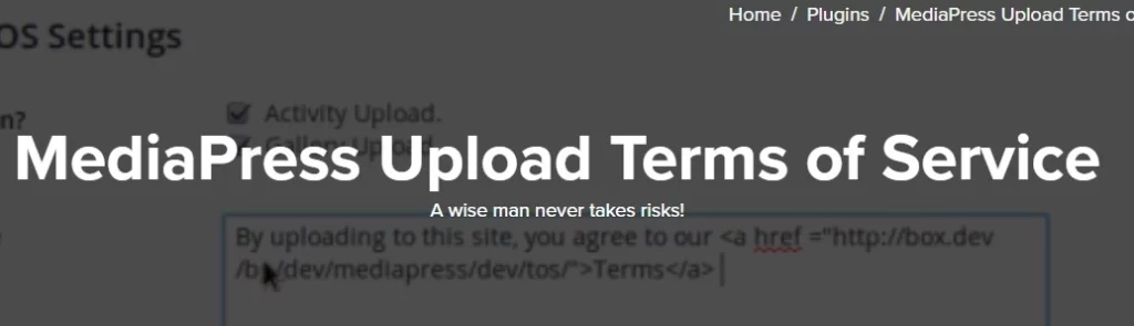 Unlock seamless media uploads with MediaPress Upload Terms of Service! This essential plugin empowers site admins to set customizable agreements