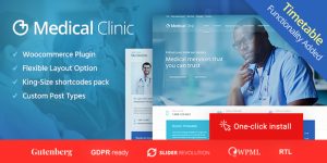 Create the perfect healthcare website with Medical Clinic - Health  Doctor WordPress Theme. Responsive design