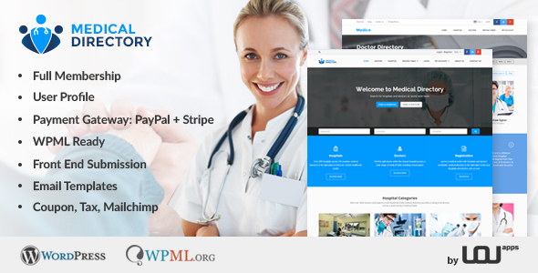 Medical Directory - Hospitals  Doctors Listing Theme Looking for an all-in-one solution to create a comprehensive medical directory? Look no further! The Medical Directory - Hospitals  Doctors Listing Theme offers a robust platform to list hospitals