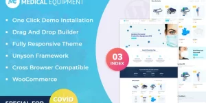 “Medical Equipment – eCommerce WordPress Theme is created by the professional WordPress theme creators