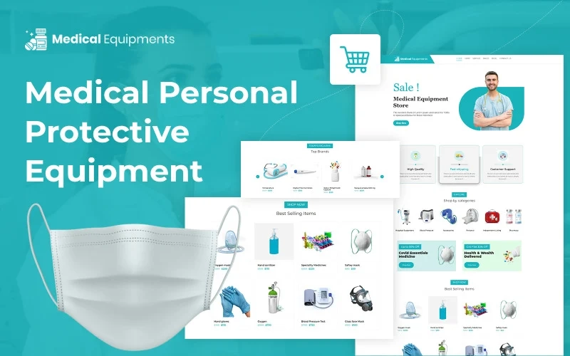 Medical Protective Equipment - eCommerce WordPress Theme is a premium WordPress theme created by professionals that will grab the viewer's attention at first sight. This WordPress Theme includes all the necessary sections like revolutionary slider