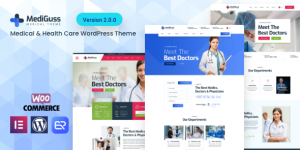 Mediguss – Medical  Health Care WordPress Theme is designed for dental