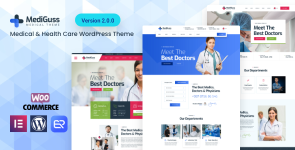 Mediguss – Medical  Health Care WordPress Theme is designed for dental