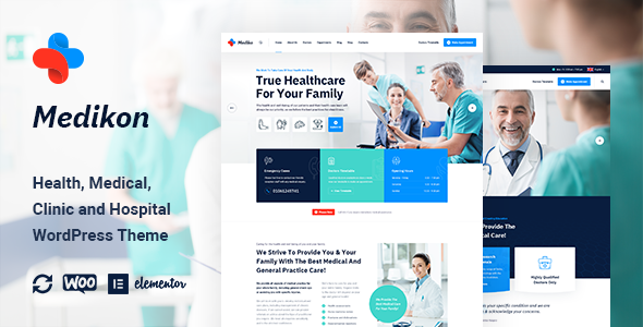 Medikon – Health  Medical WordPress Theme built for an array of services with a number of healthcare and medical institutions in mind. Medikon have 5 demos include