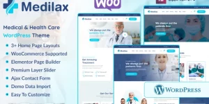 Discover Medilax – the ultimate WordPress theme for medical services! This clean