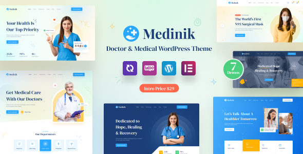 Medinik Doctor  Medical WordPress Theme For Doctor  Medical With Predefined Features Which Helps You To Build Your Site. The Medinik Support Responsive Layouts Built Especially For Single Doctor