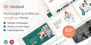 Give your healthcare site a professional makeover with MedUnit. Packed with features