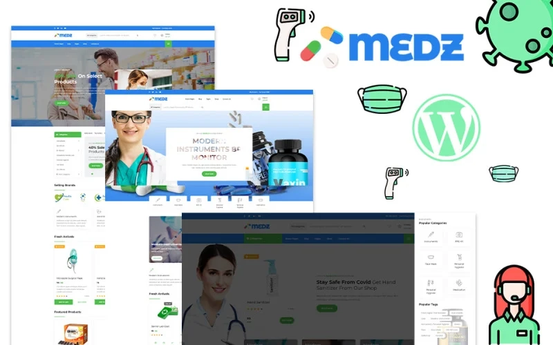 Medz is the beautiful Medical WordPress Theme for Medical Shop