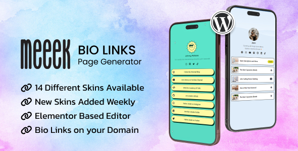 Unlock the power of your online presence with the Meeek – Bio Links WordPress plugin