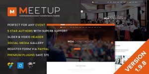 Meetup is a simple and easy-to-use theme which is created for business sites and conference purposes. There are lots of featured sections for Speakers