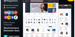 Discover Megastore - a versatile Elementor WooCommerce theme designed for responsive e-commerce success. With customizable layouts