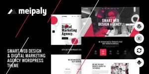 Meipaly is a powerful Digital Services Agency WordPress Responsive Theme. It is highly suitable theme for companies that offer Web Design