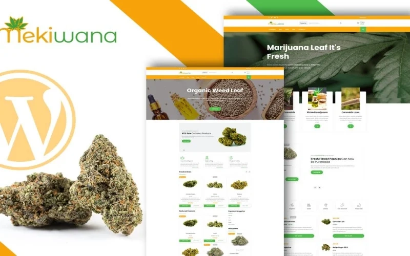 Mekiwana is Cannabis Shop WordPress theme with an unique design in the market. Mekiwana is compatible with WooCommerce plugin meaning you will be able to run your online cannabis shop with success. Also