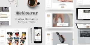 Melbourne is a unique portfolio WordPress theme